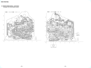 Page 26HCD-VX8/VX8J8-3. PRINTED WIRING BOARD Ð CD SECTION Ð
¥ See page 18 for Circuit Boards Location.
Ð 33 Ð
Ð 34 Ð
(Page 42) 
