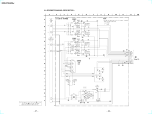 Page 28HCD-VX8/VX8J
8-5. SCHEMATIC DIAGRAM Ð DECK SECTION Ð
Ð 37 Ð
Ð 38 Ð
(Page 55) 