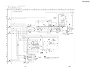 Page 33HCD-VX8/VX8J
Ð 47 Ð
Ð 48 Ð
8-10. SCHEMATIC DIAGRAM Ð VIDEO (3/3) SECTION Ð
¥ See page 32 for Waveforms.
¥ See page 78 for IC Block Diagrams.
(Page 44)
(Page 44)
(Page 46)(Page 46) 