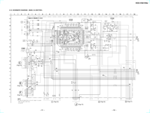 Page 35HCD-VX8/VX8J
Ð 51 ÐÐ 52 Ð
(Page 43)
(Page 70)
(Page 70)
(Page 55)
(Page 76)(Page 56)(Page 57)(Page 
53) (Page 
53)
8-12. SCHEMATIC DIAGRAM Ð MAIN (1/4) SECTION Ð 