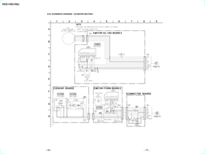 Page 44HCD-VX8/VX8J
8-22. SCHEMATIC DIAGRAM Ð CD MOTOR SECTION ÐÐ 69 ÐÐ 70 Ð
(Page 51)
(Page 51)
1SS119
1SS119
MTZJ-T-72-5.6C (M)
MTZJ-T-72-3.6C (M) 