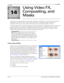 Page 24514
CHP. 14USING VIDEO FX, COMPOSITING, AND MASKS
CHAPTER241
Using Video FX, 
Compositing, and 
Masks
Video plug-ins in Vegas® software include effects and generators. Effects cover a broad range of electronic 
modifications that can be used to improve substandard video or artistically enhance a production. 
Generators can be used to create custom video events such as credit rolls or gradient overlays. 
A variety of options are provided in compositing video and using masks. Compositing involves mixing...