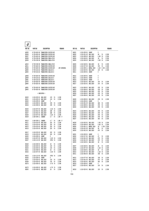 Page 88150
REF. NO.            PART.NO                      DESCRIPTION                                     REMARKREF. NO.            PART.NO                      DESCRIPTION                                     REMARK
The components identified by
shading and marked      are critical
for safety
Replace only with the part number
specified.
Q8305      8-729-620-06  TRANSISTOR 2SC3052-EF
Q8306      8-729-620-06  TRANSISTOR 2SC3052-EF
Q8307      8-729-620-06  TRANSISTOR 2SC3052-EF
Q8308      8-729-038-96  TRANSISTOR...