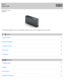 Page 1Personal  Audio  System
SRS-X5
The  following explains how to use this speaker. Select a topic from the navigation pane  on the left.
Getting Started
Making connections
Listening  to music
Phone calls
Information
Troubleshooting
Speaker
BLUETOOTH
Additional information
Help Guide
How  to Use
Troubleshooting
1  