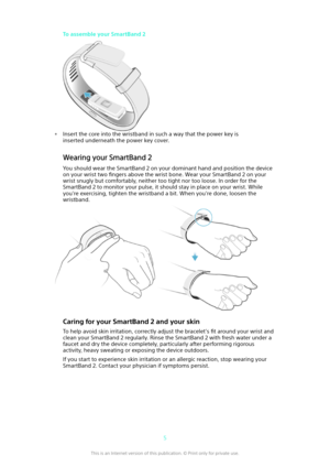 Page 5To assemble your SmartBand 2
