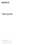 Page 1User guide
Xperia™
 E
C1505/C1504  