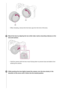 Page 55When shooting, remove the front lens cap from the front of the lens.
Mount the lens by aligning the two white index marks (mounting indexes)\
 on the
lens and camera.
Hold the camera with the lens mount facing down to prevent dust and debr\
is from
entering the camera.
2While pushing the lens lightly toward the camera, turn the lens slowly i\
n the
direction of the arrow until it clicks into the locked position.
3 