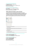 Page 56To edit contact information about yourself
1 From your Home screen, tap 
, then tap .
2 Tap  Myself , then tap 
.
3 Enter the new information or make the changes you want.
4 When you are done, tap  Done.
To create a new contact from a text message
1 From your Home screen, tap 
, then find and tap .
2 Tap 
 > Save .
3 Select an existing contact, or tap  Create new contact.
4 Edit the contact information and tap  Done.
Adding medical and emergency contact information
You can add and edit ICE (In Case of...