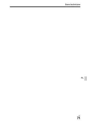 Page 537Dane techniczne
PL71
PL 