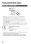 Page 220ES22
Lista de funciones
Funcionamiento de la cámara
 Puede girar la rueda de control o pulsar el lado superior/inferior/
izquierdo/derecho de la rueda de control para mover el cuadro de 
selección. Pulse 
z en el centro de la rueda de control para ajustar el 
elemento seleccionado. En este manual, la acción de pulsar el lado 
superior/inferior/izquierdo/derecho de la rueda de control se indica 
mediante v/V/b/B.
 Las funciones siguientes están asignadas a v/b/B de la rueda de control. 
También puede...