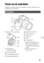 Page 409NL11
NL
Plaats van de onderdelen
Raadpleeg de paginanummers tussen haakjes voor meer informatie over de 
bediening van de onderdelen.
Wanneer de lens is verwijderd
AAF-hulplicht/
zelfontspannerlamp
BVoorste keuzeknop
CAfstandsbedieningssensor
DLensontgrendelingsknop
EIngebouwde microfoon*1
FVattingmarkering
GBeeldsensor*2
HVatting
IContactpunten*2
*1 Bedek dit deel niet tijdens het 
opnemen van bewegende beelden. 
Als u dit doet kan ruis worden 
veroorzaakt of het volume worden 
verlaagd.
*2 Raak deze...