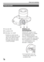 Page 414Plaats van de onderdelen
NL16
AAccuvak (28)
BAccudeksel (28)
CSchroefgat voor statief
 Gebruik een statief met een 
schroef van minder dan 5,5 mm 
lang. Als de schroef te lang is, 
kunt u de camera niet stevig 
bevestigen en kan de camera 
worden beschadigd.
Afdekking van 
verbindingsplaat
Gebruik deze wanneer u een 
netspanningsadapter AC-PW20 
(los verkrijgbaar) gebruikt.
Steek de verbindingsplaat in het 
accuvak en geleid het snoer daarna 
door de opening in de afdekking 
van verbindingsplaat zoals...