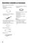 Page 614NO8
Før bruk
Kontrollere innholdet av leveransen
Tallet i parentes angir antall deler.
 Kamera (1)
 Strømadapter AC-UB10C/
UB10D (1)
 Strømkabel (1)* (ikke inkludert i 
USA og Canada)
* Flere strømkabler kan bli levert med 
kameraet. Bruk den riktige som passer 
i ditt land eller din region.
 Oppladbart batteri NP-FW50 (1)
 Mikro-USB-kabel (1)
 Skulderrem (1) Kamerahusdeksel (1) (festet på 
kameraet)
 Deksel til tilbehørssko (1) (festet 
på kameraet)
 Okulardeksel (1) (festet på 
kamerahuset)...