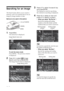 Page 3838 GB
3Press f/F  to select the search key
and press ENTER.
The dialog box used for specifying
the criteria for searching is displayed.
4Press  g/G  to select an item and
press  f/F  to specify numbers.
• When you select “By File No.”:
Specify the starting and ending
numbers of the files (folder and file
numbers) that you want to search for:
           Starting image         Ending image
                   number                   number
Tip
To search for a specific file, enter the same
file number in...