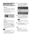 Page 2626 GB
Making Batch Print  
(Index Print/Print All/DPOF Print)
 Index Print
You can print a list (index) of all the images 
stored in a memory card or a USB memory, 
which allows you to check the contents of 
the selected media easily.
The number of split panes on a sheet is fixed 
to 8 horizontally by 6 vertically.

You can print all the images stored on a 
memory card or a USB memory at one time.

The images which are DPOF (Digital Print 
Order Format) preset for printing are 
displayed with the print...