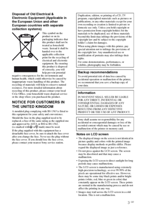 Page 33 GB
Disposal of Old Electrical & 
Electronic Equipment (Applicable in 
the European Union and other 
European countries with separate 
collection systems)
This symbol on the 
product or on its 
packaging indicates that 
this product shall not be 
treated as household 
waste. Instead it shall be 
handed over to the 
applicable collection 
point for the recycling of 
electrical and electronic 
equipment. By ensuring 
this product is disposed 
of correctly, you will 
help prevent potential 
negative...