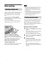 Page 1616 GB
Basic printing
Prepare a memory card that contains images for 
printing: “Memory Stick”, “Memory Stick 
Duo”, SD Memory Card, or an xD-Picture 
Card. 
Insert the desired card with its labelled 
surface facing up into the proper slot until it 
clicks firmly into place. 
For the types of memory cards you can use 
with the printer, please see pages 61 to 63.
From the left, with the label side facing up, 
“Memory Stick”, (“Memory Stick Duo”), SD 
Memory Card, and xD-Picture Card 
To eject a memory...