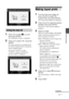 Page 2323 GB
Direct printing1Press g/G to select  (Exit) and 
then press ENTER.
The confirmation window is displayed.
2Press f/F to select “OK”, and press 
ENTER.
The menu operations are terminated and 
the window displayed before entering the  
menu is displayed again. 
If you press CANCEL or select 
“CANCEL” and press ENTER, the 
previous window is displayed.
Making layout prints 
1From the main menu (page 18), 
press g/G/f/F to select   
(Layout Print), then press ENTER.
The Layout Print templates are...