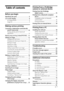 Page 55 GB
Table of contents
Before you begin
Identifying the parts ............................... 6
LCD screen display .................................. 8
An image preview ..................................... 8
Image list .................................................. 9
Making various printing 
Correcting a failed photo automatically
(AUTO TOUCH-UP) ......................... 10
Printing with the AUTO TOUCH-UP
adjustments ............................................ 10
Making easy printing...