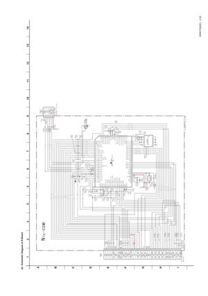 Page 37GDM-F520(E) 4-20
(6) Schematic Diagram of N Board
123456
7
8 9 10 11 12 13 14
A
B
C
D E
F
G
H I
N(µ-COM)
123456789101112131415161718192021222324
25262728293031323334353637383940
414243444546474849505152535455565758596061626364
6566676869707172737475767778798012345678
1
2
3
4
5
6
1
2
3
4
5
6
7
8
9
10
11
12
13
14
15
16
17
18
19
20
21
22
23
24
25
26
27
28
29
30
31
32
33
34
35
3637
38
39
40
41
42
4344
OUTVCC
GND
C1017 R1006
R1004
R1005C1015 RB1002
RB1003
RB1004
RB1005
RB1001
C1001
D1001
C1016 R1008
R1009...