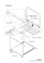 Page 101-7
Confidential
PCG-GR150/GR150K/GR170/GR170K (AM)
6. Display Base
5 Five Claws
4 Claw 3
1 Screw M3 (X2) (Black)
9 Display Base
Display Assy8
72 Special Head Screw
     (M2X6) (X4) (Gold)
VIF-17 Board CN9321
6 