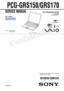 Page 1Confidential
PCG-GRS150/GRS170
SERVICE MANUAL
NOTEBOOK COMPUTER
9-876-018-01
For American Area
US Model
CanadianModel
Lineup : PCG-GRS170
PCG-GRS150
• Design and specifications are subject to
change without notice.
Ver 1-2002J
Revision History
Illust : PCG-GRS170
S400 