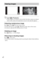 Page 20GB
20
xSelecting next/previous image
Touch   (Next)/  (Previous) on the screen.
 To play back movies, touch   (Playback) in the center of the screen.
 To zoom in, slide the W/T (Zoom) lever to T side.
xDeleting an image
Touch  (Delete) t [This Image].
xReturning to shooting images
Touch   on the screen.
 You can also return to shooting mode by pressing the shutter button halfway 
down.
Viewing images
1Touch  (Playback). When images on a memory card recorded with other cameras are played 
back on this...