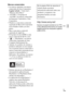 Page 59ES
29
ES
Marcas comerciales Las marcas siguientes son marcas 
comerciales de Sony Corporation.
, “Cyber-shot”, 
“Memory Stick Micro”
 “AVCHD” y el logotipo de 
“AVCHD” son marcas comerciales 
de Panasonic Corporation y Sony 
Corporation.
 Windows es una marca comercial 
registrada de Microsoft Corporation 
en los Estados Unidos y/u otros 
países.
 Mac es una marca comercial 
registrada de Apple Inc.
 El logotipo de microSDHC es una 
marca comercial de SD-3C, LLC.
 “ ” y “PlayStation” son marcas...