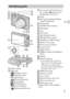 Page 9GB
9
GB
AShutter button 
BMode dial
(Intelligent Auto)/
(Superior Auto)/
(Program Auto)/
(iSweep Panorama)/
(Movie Mode)/
(3D Still Image)/
(Scene Selection)/
(Background Defocus)CFor shooting: W/T (Zoom) lever
For viewing:   (Index) lever/
 (Playback zoom) lever
DFlash
ESelf-timer lamp/Smile Shutter 
lamp/AF illuminator
FCharge lamp
GON/OFF (Power) button
HMicrophone
ILens
JLCD screen
K (Playback) button
LMOVIE (Movie) button
MMulti/Micro USB Terminal*
NHook for wrist strap
OWi-Fi receiver (built-in)...