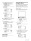 Page 21
Using the Menu21
3Press the M or  m button to select the following 
menu, then press the  , or ENTER button.
LMD-1410/2010:  USER CONFIG (User 
Configuration) menu
LMD-1420/2020:  USER CONFIG 1/2 (User 
Configuration 1/2) menu
The setting items (icons) in the selected menu are 
displayed in yellow.
LMD-1410/2010
.
LMD-1420/2020
4Press the  M or  m button to select “LANGUAGE,” 
then press the  , or ENTER button.
The selected item is displayed in yellow.
5Press the  M or  m button to select a language,...