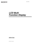 Page 12-661-022-32(1)
© 2006 Sony Corporation
LCD Multi  
Function Display
MFM-HT205
 