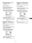 Page 11123
ES
xRestablecimiento del Modo imagen a los 
valores predeterminados
Es posible restablecer los ajustes a los valores 
predeterminados
1 Presione el botón MENU.
Aparece el menú principal en la pantalla.
2 Presione los botones M/m para seleccionar  
 (imagen) y presione el botón OK.
Aparece el menú “Imagen” en la pantalla.
3 Presione los botones M/m para seleccionar 
“Restab. modo imag.” y presione el botón OK.
Aparece el menú “Restab. modo imag.” en la pantalla.
4 Presione los botones M/m para...