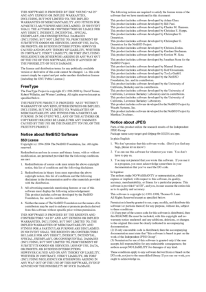 Page 112112US
THIS SOFTWARE IS PROVIDED BY ERIC YOUNG “AS IS” 
AND ANY EXPRESS OR IMPLIED WARRANTIES, 
INCLUDING, BUT NOT LIMITED TO, THE IMPLIED 
WARRANTIES OF MERCHANTABILITY AND FITNESS FOR 
A PARTICULAR PURPOSE ARE DISCLAIMED.  IN NO EVENT 
SHALL THE AUTHOR OR CONTRIBUTORS BE LIABLE FOR 
ANY DIRECT, INDIRECT, INCIDENTAL, SPECIAL, 
EXEMPLARY, OR CONSEQUENTIAL DAMAGES 
(INCLUDING, BUT NOT LIMITED TO, PROCUREMENT OF 
SUBSTITUTE GOODS OR SERVICES; LOSS OF USE, DATA, 
OR PROFITS; OR BUSINESS INTERRUPTION) HOWEVER...