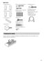 Page 77GB
BDV-E370
Insert two R6 (size AA) batteries (supplied) by matching the 3 and # ends on the batteries to the 
markings inside the compartment.  Front speakers (2)
 Surround speakers (2)
 Center speaker (1)
 Subwoofer (1) FM wire antenna (aerial) (1)
 Speaker cords (5, white/red/
blue/gray/green)
 Video cord (1)
 Remote commander 
(remote) (1)
 R6 (size AA) batteries (2) Calibration mic (1)
 Operating Instructions
 Quick Setup Guide
 End user license agreement
 HDMI cable (1) 
(Singapore, Thai, and...