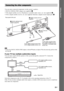 Page 2525GB
Getting Started
You can enjoy connected components via the system’s speakers.
 DIGITAL MEDIA PORT adapter (not supplied): F
 VCR, digital satellite receiver, PlayStation, or portable audio source, etc. (not supplied): G
 VCR or digital satellite receiver, etc. (not supplied) which has a digital coaxial output jack: H
Note Connect the DIGITAL MEDIA PORT adapter so that the V marks are aligned. When disconnecting, pull out while 
pressing .
If your TV has multiple audio/video inputs
You can enjoy...