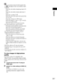 Page 51Playback
51GB
Note When you attempt to play the following photo files, 
the   mark appears on the screen and they cannot 
be played.
– Photo files with width or height larger than 8,192 
pixels
– Photo files with width or height smaller than 15 
pixels
– Photo files exceeding 32 MB
– Photo files with extreme aspect ratios (greater than 
50:1 or 1:50)
– Photo files in Progressive JPEG format
– Photo files that have a “.jpeg” or “.jpg” extension, 
but are not in JPEG format
– Photo files that have an...