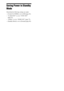 Page 7676GB
Saving Power in Standby 
Mode
Check that the following settings are made:
– [Control for HDMI] is set to [Off] (page 66).
– “S-AIR STBY” is set to “STBY OFF” 
(page 63).
– “DEMO” is set to “DEMO OFF” (page 75).
– [Standby Mode] is set to [Normal] (page 86).
 