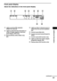 Page 85Additional Information
85GB
Front panel display
About the indications in the front panel display
ALights up during PBC playback. 
(VIDEO CD only) (33)
BLights up when the time information of 
a title or chapter appears in the front 
panel display. (DVD only)
CMonaural/Stereo effect (Radio only) 
(64)DLights up when 2 channel source is 
output from the surround speakers. 
(53)
ECurrent sound effect (54)
FCurrent surround format (Except for 
JPEG)
GCurrent mode (DVD function only)
HLights up when the...