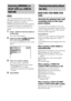 Page 4040GB
Some DVD-Rs/DVD-RWs in VR (Video 
Recording) mode have two types of titles for 
playback: originally recorded titles 
([ORIGINAL]) and titles that can be created on 
recordable DVD players for editing ([PLAY 
LIST]). You can select the type of title to be 
played.
1Press   DISPLAY when the system is 
in stop mode.
The Control Menu appears.
2Press X/x to select   [ORIGINAL/
PLAY LIST], then press ENTER.
The options for [ORIGINAL/PLAY LIST] 
appear.
3Press X/x to select a setting.
The default setting...