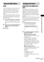 Page 37Various Functions for Playing Discs
masterpage:Right
specdef v20061206 filename[E:\SS2007\Models\DS2KD\2895968E11\2895968E11DAVDZ250M\gb08pla.fm]
 model name [DAV-DZ250M]
 [2-895-968-E1(1)]
37GB
A DVD is divided into a lot of sections, which 
make up a picture or music feature. These 
sections are called “titles.” When you play a 
DVD which contains several titles, you can 
select the title you want using DVD TOP 
MENU.
When you play DVDs that allow you to select 
items such as the language for the...