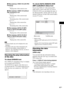 Page 41Various Functions for Playing Discs
masterpage:Right
specdef v20061206 filename[E:\SS2007\Models\DS2KD\2895968E11\2895968E11DAVDZ250M\gb08pla.fm]
 model name [DAV-DZ250M]
 [2-895-968-E1(1)]
41GB
xWhen playing a VIDEO CD (with PBC 
functions)

Playing time of the current scene
xWhen playing a VIDEO CD (without 
PBC functions) or CD
 T **:**
Playing time of the current track
 T–**:**
Remaining time of the current track
 D **:**
Playing time of the current disc
 D–**:**
Remaining time of the current disc...