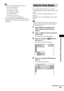 Page 69Advanced Settings and Adjustments
masterpage:Right
specdef v20061206 filename[E:\SS2007\Models\DS2KD\2895968E11\2895968E11DAVDZ250M\gb11adv.fm]
 model name [DAV-DZ250M]
 [2-895-968-E1(1)]
69GB
Note While the Auto Calibration function works:
– do not turn off the power.
– do not press any button.
– do not change the volume.
– do not change the function.
– do not change the disc.
– do not insert or eject a disc.
– do not disconnect the calibration mic.
 The measurement for [SUBWOOFER] is always 
[YES]...