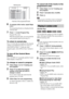 Page 3838GB
6To program other tracks, repeat Steps 
4 to 5.
The programmed tracks are displayed in the 
selected order.
7Press H to start Program Play.
Program Play starts.
When the program ends, you can restart the 
same program again by pressing H.
To return to normal play
Press CLEAR while the display for the program 
setting is not displayed on the TV screen, or 
select [OFF] in Step 3. To play the same 
program again, select [ON] in Step 3 and press 
.
To turn off the Control Menu 
display
Press   DISPLAY...