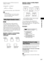 Page 81Other Operations
81GB
Each time you press ECHO, the echo level 
changes as follows:
To cancel the echo effect, select “ECHO OFF.”
Note If howling occurs: 
– move the microphone away from the speakers. 
– lower the microphone volume or echo level. 
– lower the overall volume. 
Dolby Digital format, which reproduces 
surround sound using 5 channels, can also 
contain the “Dolby Digital Karaoke” format 
which is specialized for karaoke. In the Dolby 
Digital Karaoke format discs, guide melody and 
guide...