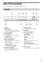 Page 1111GB
Index to Parts and Controls
For more information, refer to the pages indicated in parentheses.
ADisc tray
BRemote sensor
Receives the remote signal. Point the 
remote toward here when using the remote.
CFront panel display
DPower indicator
Lights up while the system is turned on.
EVOLUME control
Adjusts the system’s volume.
FREC TO USB (page 53)
Transfers tracks/MP3 files/radio programs 
onto a USB device.
Lights up during transfer of tracks/MP3 
files/radio programs.
G (USB) port (pages 29, 34)...