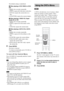 Page 3838GB
The default setting is underlined.
xWhen playing a DVD VIDEO or DVD-
RW
[OFF]: does not play repeatedly.
 [DISC]: repeats all of the titles on the disc.
 [TITLE]: repeats the current title on a 
disc.
 [CHAPTER]: repeats the current chapter.
xWhen playing a VIDEO CD, Super 
Audio CD, or CD
[OFF]: does not play repeatedly.
 [DISC]: repeats all of the tracks on the 
disc.
 [TRACK]: repeats the current track.
xWhen playing a DATA CD or DATA 
DVD
[OFF]: does not play repeatedly.
 [DISC]:...