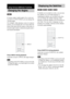 Page 6464GB
If various angles (multi-angles) for a scene are 
recorded on a DVD VIDEO, you can change the 
viewing angle.
For example, while playing a scene of a train in 
motion, you can display the view from either the 
front of the train, the left window of the train, or 
from the right window without having the train’s 
movement interrupted.
Press ANGLE during playback.
Each time you press ANGLE, the angle changes.
 Depending on the DVD VIDEO, you may not be able 
to change the angle even if multi-angles...