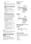 Page 4444GB
 [2: MAIN+SUB]
Note [2: MAIN], [2: SUB], and [2: MAIN+SUB] do 
not appear when one audio stream is recorded on 
the disc.
xWhen playing a VIDEO CD, CD, DATA 
CD (MP3 audio), or DATA DVD (MP3 
audio)
The default setting is underlined.
 [STEREO]
: the standard stereo sound
 [1/L]: the sound of the left channel 
(monaural)
 [2/R]: the sound of the right channel 
(monaural)
xWhen playing a DATA CD (DivX 
video) or DATA DVD (DivX video) 
The choice of DATA CD or DATA DVD 
audio signal formats differ,...