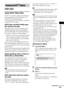 Page 55Various Functions for Playing Discs
55GB
About DivX Video Files
DivX® is a video file compression technology, 
developed by DivX, Inc. This product is an 
official DivX
® Certified product.
You can play DATA CDs and DATA DVDs that 
contain DivX
® video files.
DATA CDs and DATA DVDs that 
the system can play
Playback of DATA CDs (CD-ROMs/CD-Rs/
CD-RWs) and DATA DVDs (DVD-ROMs/
DVD-Rs/DVD-RWs/DVD+Rs/DVD+RWs) on 
this system is subject to certain conditions:
– With DATA CDs/DATA DVDs that contain 
DivX...