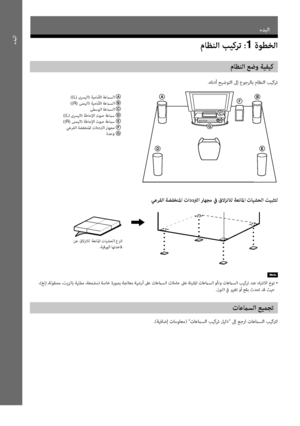 Page 148ءﺪﺒﻟا
21AR
ءﺪﺒﻟا 
مﺎﻈﻨﻟا ﺐﻴﻛﺮﺗ :1 ةﻮﻄﺨﻟا 
مﺎﻈﻨﻟا ﻊﺿو ﺔﻴﻔﻴﻛ 
.هﺎﻧدأ ﺢﻴﺿﻮﺘﻟا ﱃإ عﻮﺟﺮﻟﺎﺑ مﺎﻈﻨﻟا ﺐﻴﻛﺮﺗ
ﻲﻋﺮﻔﻟا ﺔﻀﻔﺨﻨﳌا تاددﱰﻟا رﺎﻬﺠﻣ ﰲ قﻻﺰﻧﻼﻟ ﺔﻌﻧﺎﳌا تﺎﻴﺸﺤﻟا ﺖﻴﺒﺜﺘﻟ
 ﻦﻋ قﻻﺰﻧﻼﻟ ﺔﻌﻧﺎﳌا تﺎﻴﺸﺤﻟا عﺰﻧا
.ﺔﻴﻗرﻮﻟا ﺎﻬﺗﺪﻋﺎﻗ
,
 ،(ﺦﻟإ ،ﺔﻟﻮﻘﺼﻣ ،ﺖﻳﺰﻟﺎﺑ ﺔﻴﻠﻄﻣ ،ﺔﻌﻤﺸﻣ) ﺔﺻﺎﺧ ةرﻮﺼﺑ ﺔﺠﻟﺎﻌﻣ ﺔﻴﺿرأ ﲆﻋ تﺎﻋماﺴﻟا تﻼﻣﺎﺣ ﲆﻋ ﺔﺘﺒﺜﳌا تﺎﻋماﺴﻟا وأ/و تﺎﻋماﺴﻟا ﺐﻴﻛﺮﺗ ﺪﻨﻋ هﺎﺒﺘﻧﻻا خﻮﺗ  •.نﻮﻠﻟا ﰲ يرﻴﻐﺗ وأ ﻊﻘﺑ ثﺪﺤﺗ ﺪﻗ ﺚﻴﺣ
تﺎﻋماﺴﻟا ﻊﻴﻤﺠﺗ 
.(ﺔﻴﻓﺎﺿإ تﺎﻣﻮﻠﻌﻣ) "تﺎﻋماﺴﻟا ﺐﻴﻛﺮﺗ ﻞﻴﻟد" ﱃإ ﻊﺟرا تﺎﻋماﺴﻟا ﺐﻴﻛﱰﻟ
((L) ىﴪﻴﻟا) ﺔﻴﻣﺎﻣﻷا ﺔﻋماﺴﻟا A((R) ﻰﻨﻤﻴﻟا)...